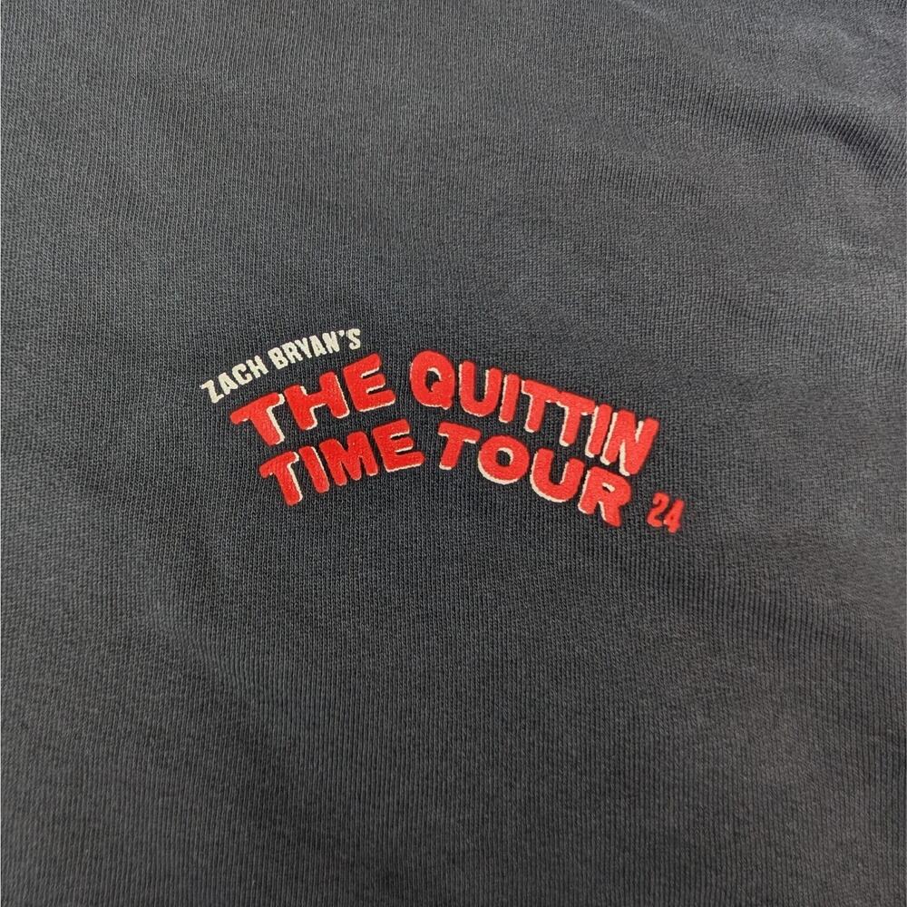 Zach Bryan's The Quittin Time 2024 Tour Country/Rock Merch Size Large